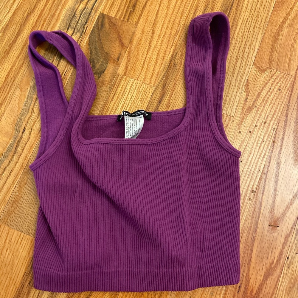 Zara dark purple tank never worn before